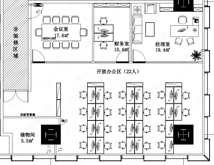 辦公空間設(shè)計(jì) - 戶型圖